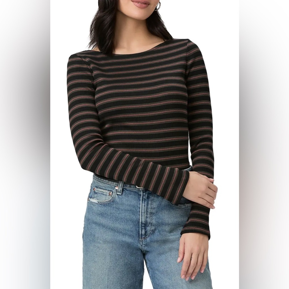 PAIGE Lucina Stripe Long Sleeve Top